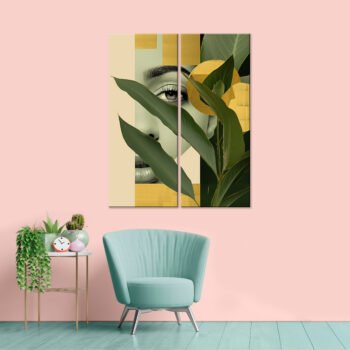 Painel duplo Entre o Olhar e o Silêncio