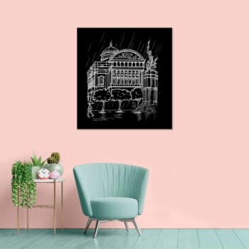 Quadro Silêncio Sob a Chuva